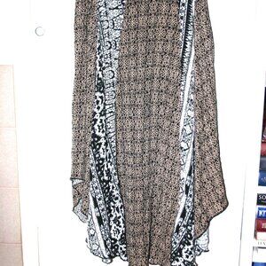 BOHEMIAN STYLE SKIRT BY MYSTREE UNEVEN HEM 100% COTTON SIZE SMALL